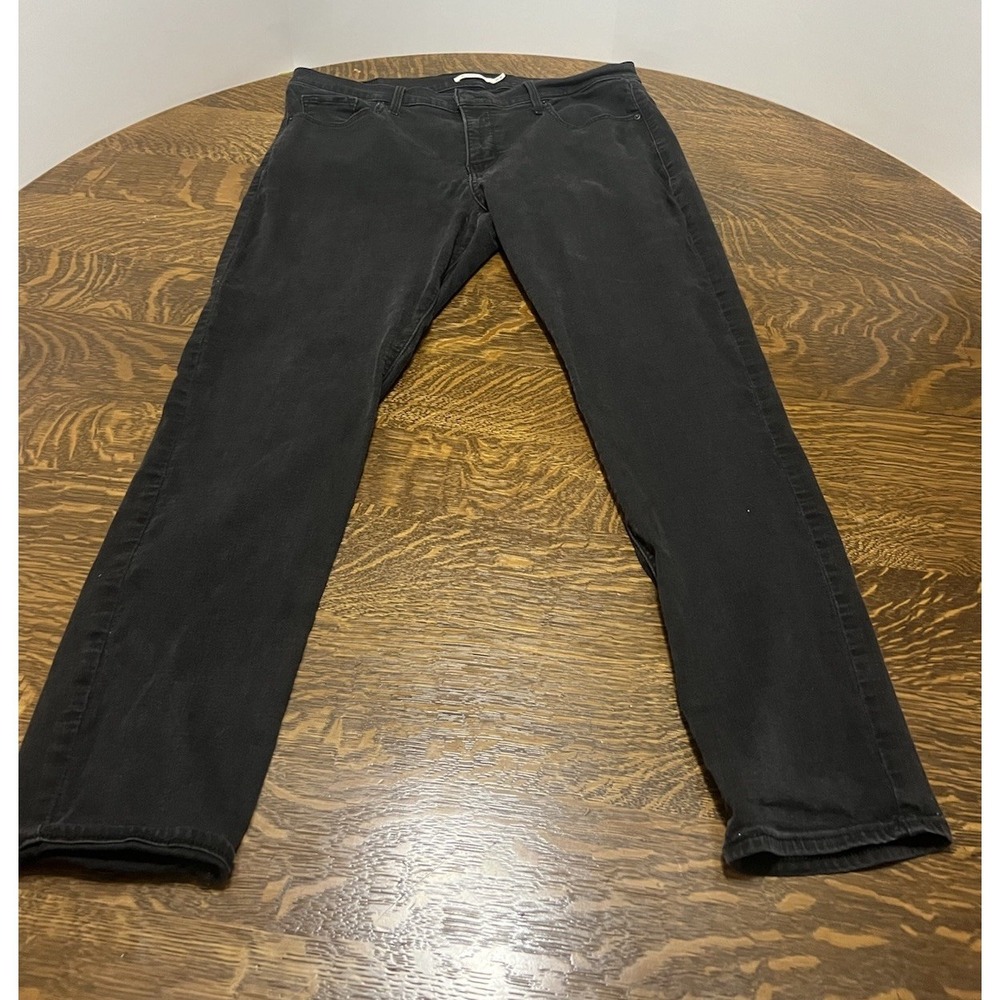 Levi's 311 Shaping Skinny Jeans Womens 16W Black Denim Stretch Pants
